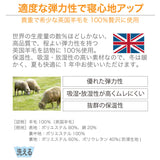 フランスベッド らくピタ 羊毛 ベッドパッドII D ダブル 敷きパッド 036031361 france bed