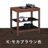 カリモク ワゴン AS6116 キャスター付き オーク材 補助テーブルにも シンプル モダン 国産 karimoku