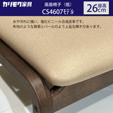 カリモク 高座椅子(低) CS4607モデル 座高26cm 合成皮革張 膝の負担軽減 低い シニア スタッキング 重ね モダン 国産 karimoku
