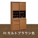 カリモク 引き戸 食器棚 ET3910 幅101cm 耐震対策 オーク材 木製 カップボード シンプル 国産 karimoku