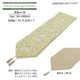 テーブルランナー MORRIS ウィリアムモリス ピンクアンドローズ 30x240Vcm ピンク&ローズ 川島織物セルコン HN1713-97