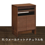 カリモク キャビネット CANVES キャンバス QW2005 ウォールナット材幅59cm シンプルデザイン 収納 フラット扉 国産 karimoku