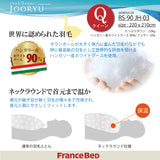 フランスベッド 羽毛ふとん Q クイーン ハンガリー産 ホワイトグースダウン RS-90 1枚タイプ 掛け布団 制菌 防ダニ 防臭 国産 JOORYU