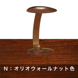 カリモク サイドテーブル TU0107 ヴィンテージカラー ウォールナット 高さ62cm 軽量 コの字型 丸テーブル 日本製 karimoku