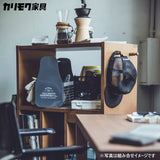 カリモク マルチラック SS0429MH モルトブラウン色 ランドセルラック リビング学習 学習机 デスク 子供用 収納 国産 キャスター付