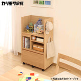 カリモク マルチラック SS0429MH モルトブラウン色 ランドセルラック リビング学習 学習机 デスク 子供用 収納 国産 キャスター付