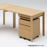 カリモク ワゴン 幅41.4cm デスク奥行45cm専用 ユーティリティプラス SS0466 昇降式 シンプル モダン 国産 karimoku