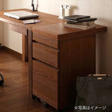 カリモク ワゴン ウォールナット 幅40.8cm ボナシェルタ ST0057XR デスク奥行60cm用 シンプル モダン キャスター付 国産