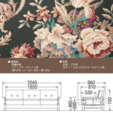 コロニアル カリモク ソファベッド シングル YC6053QK シングルサイズ カントリー アンティーク 3人掛 分解組立 国産 椅子 イス ソファー ソファ おしゃれ