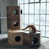 フランスペット PE03 ペットハウス ヘキサ 【単品】キャットタワー ペット家具 国産 France Pet スリム すっきり シンプル おしゃれ