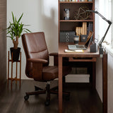 カリモク 本革張デスクチェア XT5830 肘付き レザー 座り心地研究 アーム付 ワークチェア シンプル 国産 karimoku