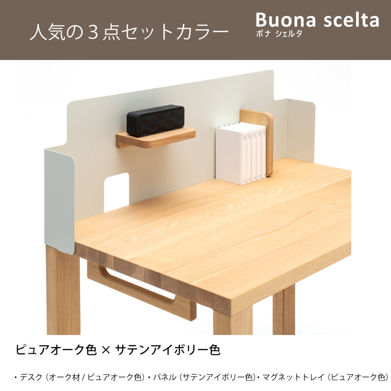 カリモク ボナシェルタ パネル3点セット オーク材 学習机 デスク 幅100cm 奥行60cm st3088me 机 パネル マグネットトレイ おすすめセット karimoku