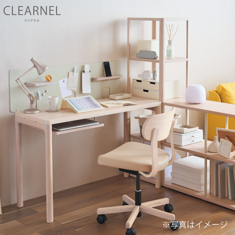 カリモク デスク クリアネル SW8031ME/MY 幅110cm 奥行45cm 軽い 細い オーク材 CLEARNEL シンプル モダン ワークスペース 書斎机 国産